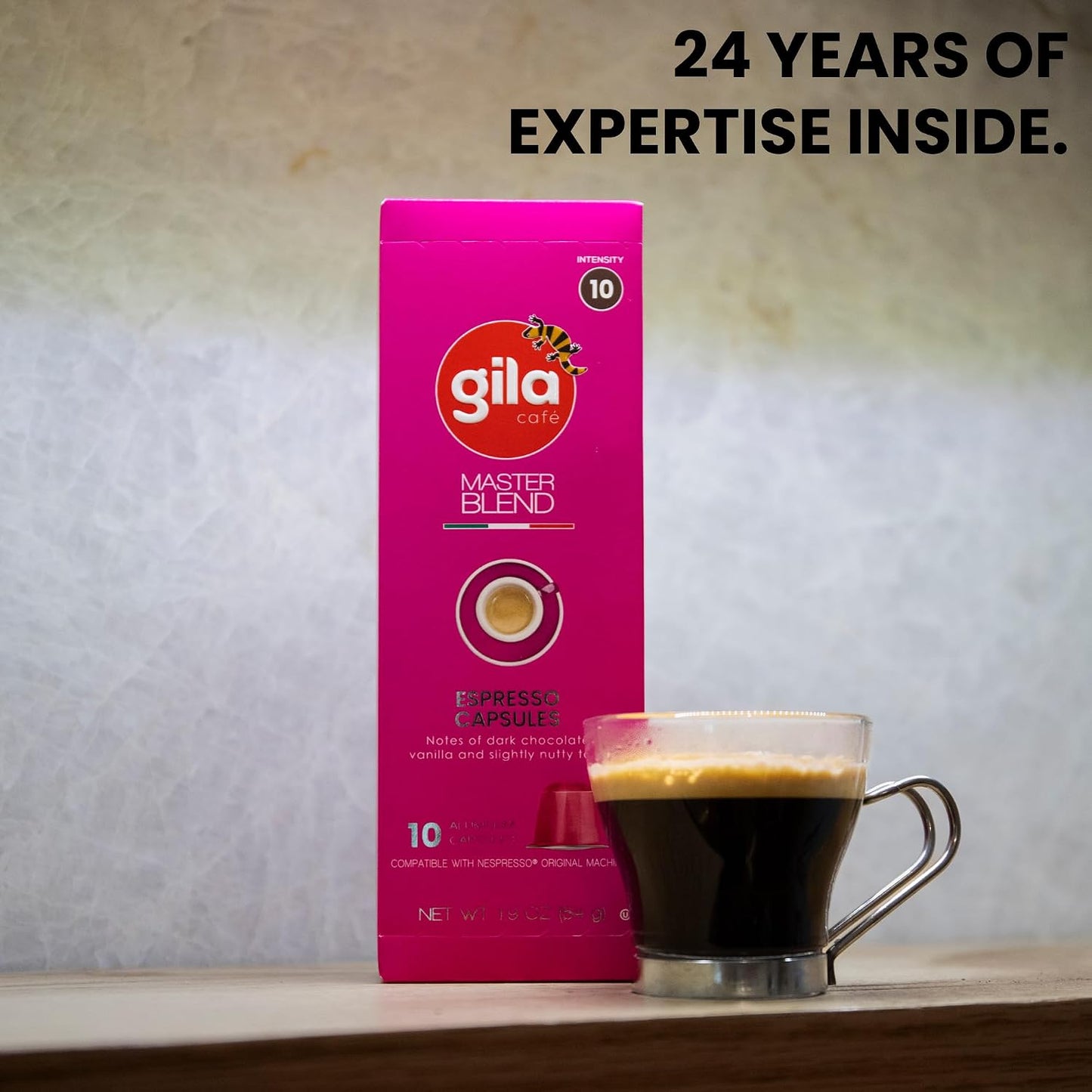 gila cafe Mexico Coffee Capsules, Nespresso Original Line, Dark Roast, 60ct
