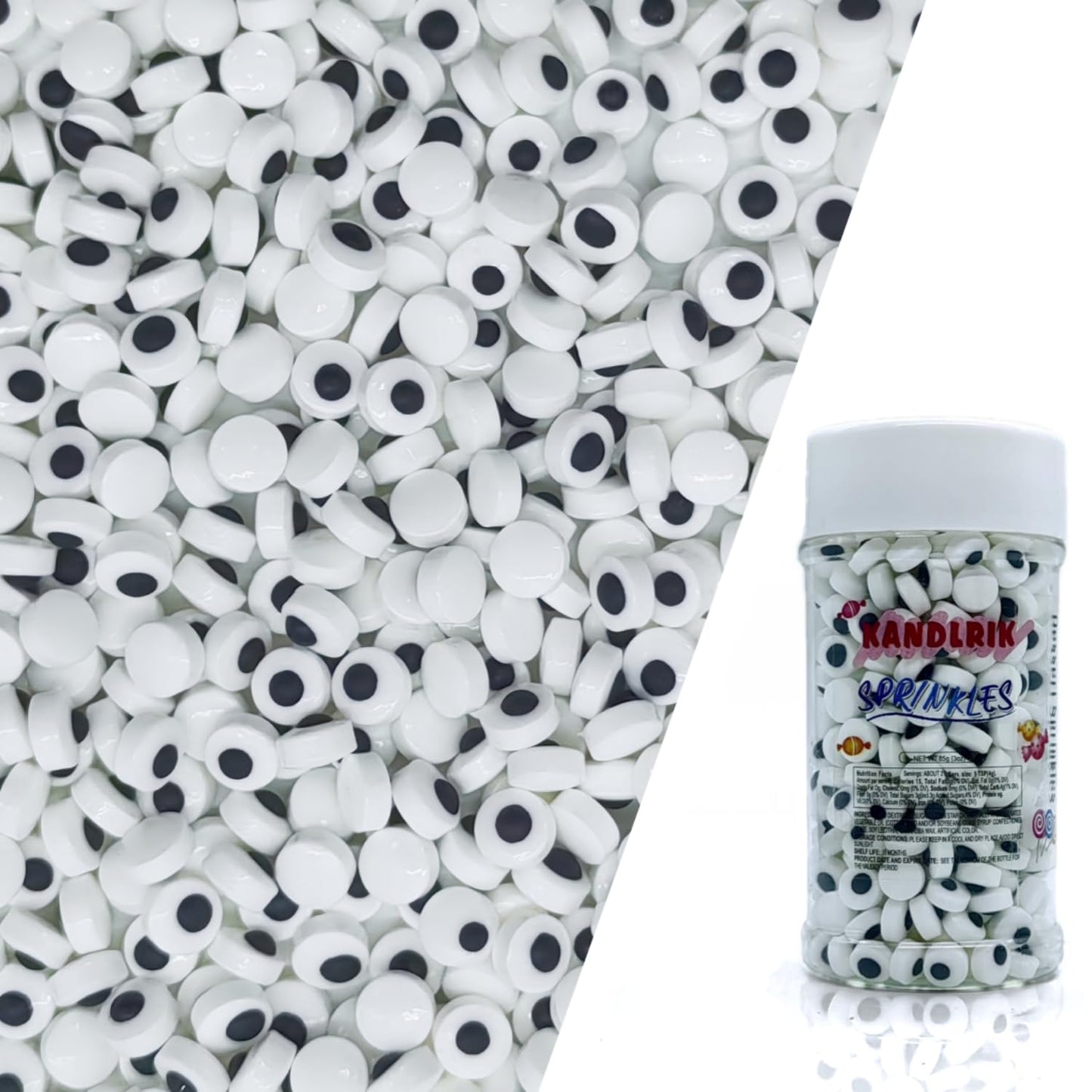 7mm Mini Candy Eyes for Decorating Edible Candy Eyes Eyeballs Halloween Sprinkles for Cake Decoratio