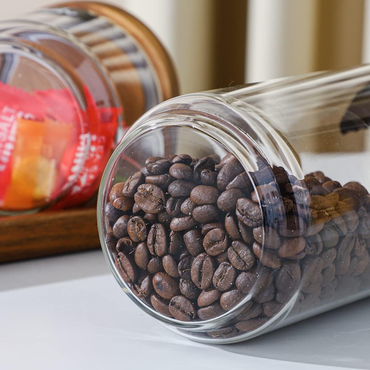 Glass Storage Jars 44 Oz 3 Pack