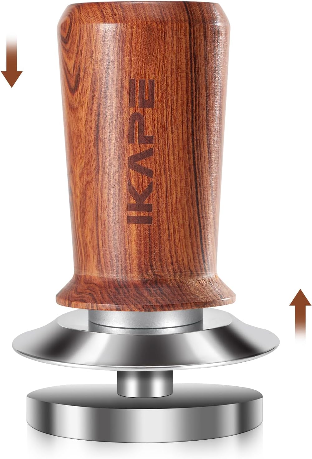 IKAPE 58.35mm Espresso Coffee Tamper, Spring-loaded Calibrated Tamper with Premium Stainless Steel,