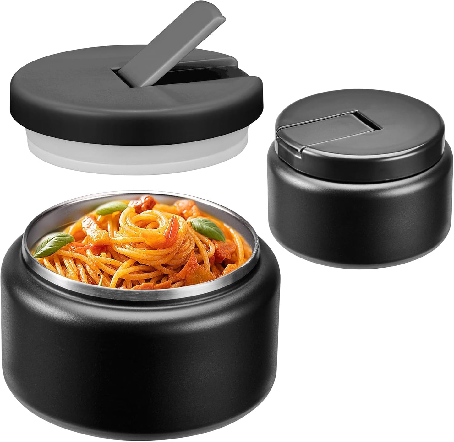 13.5oz Soup Thermo for Hot Food Kids with Buckle Lid Insulated Vacuum Food Jar Wide Mouth Leakproof
