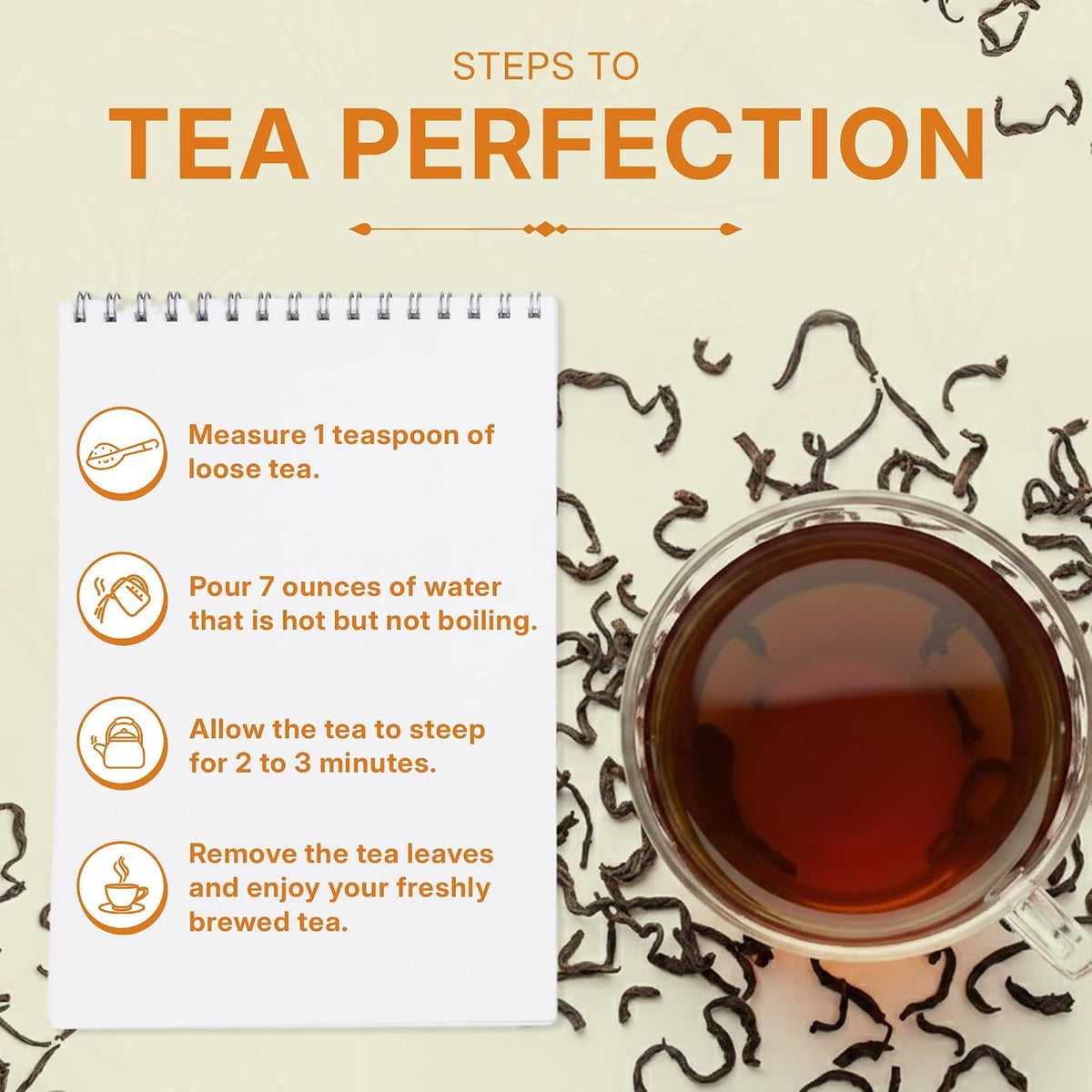 Earl Grey Black Tea Loose Leaf (100gm/3.5oz), Makes Upto 50 Servings