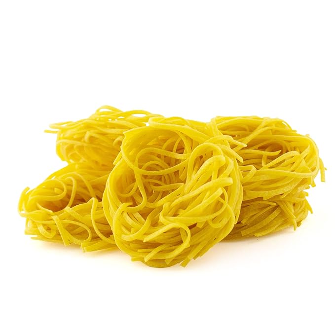 Giusto Sapore Classic Tagliolini All'Uovo Italian Egg Pasta Nest - 340g - Premium Bronze Drawn Durum Wheat Semolina Gourmet Pasta Noodles - Imported from Italy and Family Owned (Tagliolino, 1 Pack)