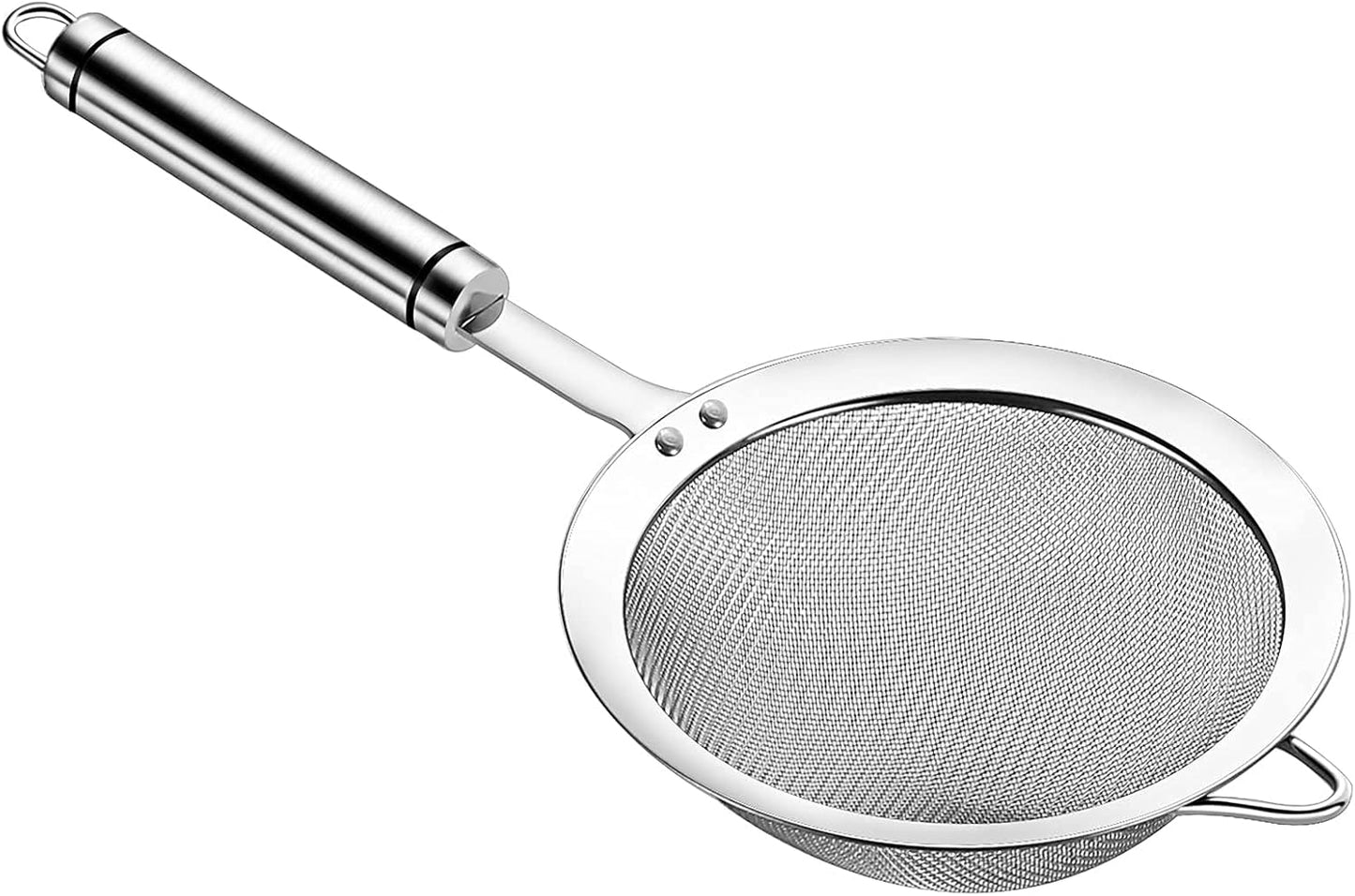 304 Stainless Steel Fine Mesh Strainers for Kitchen, Colander-Skimmer with Handle, Sieve Sifters for