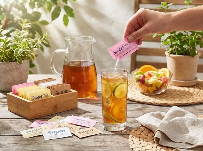 Sugar and Sweeteners Variety Pack (300-Pack) - Sugar Substitute and Assorted Perfect for Coffee, Tea, Baking, Office, Restaurant.