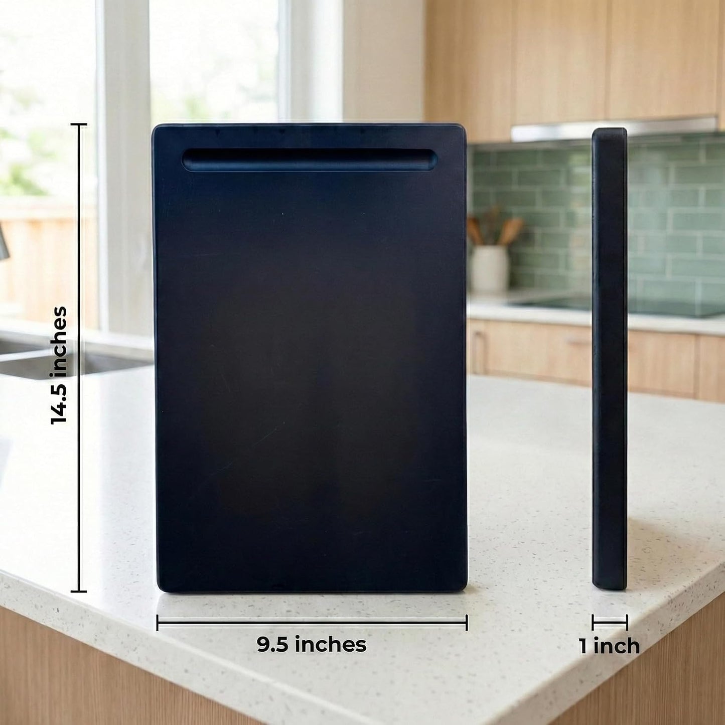 Wood Appliance Slider with 360' Wheels,14.5"D x 9.5"W Sliding Tray for Coffee Maker & Heavy Kitchen Appliances,Countertop Appliance slider for Kitchen Appliance, Premium Wood Rolling Tray,No Assemble