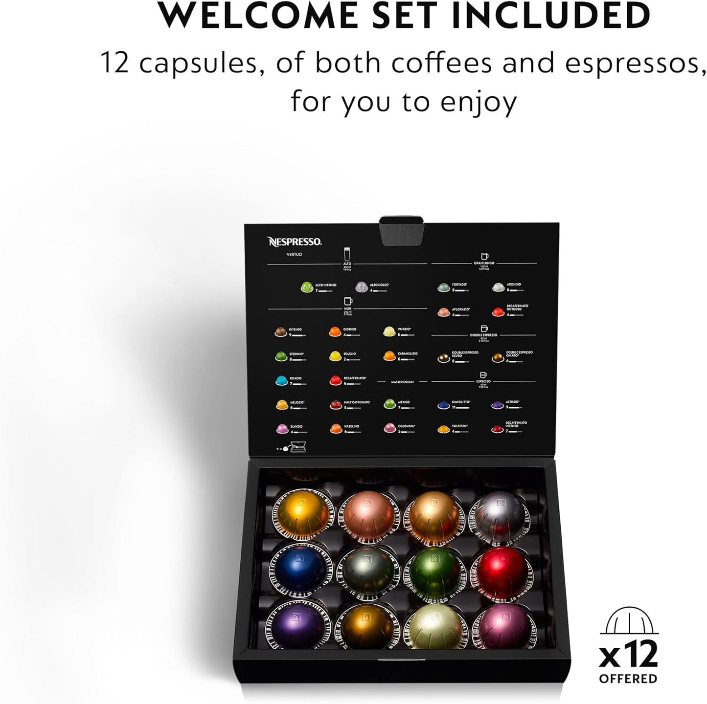 Nespresso Vertuo Coffee and Espresso Maker by De'Longhi, Graphite Metal
