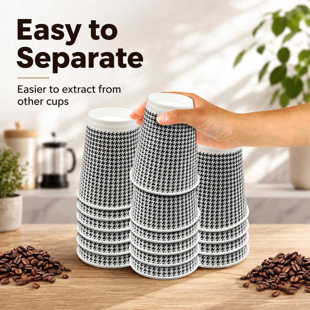 TOPtoper 350 Pack 8 oz Insulated Disposable Coffee Cups with Lids, Double Wall Corrugated Paper Hot Cups Bulk To Go Disposable Cups for Hot Beverage or Cold Drinks Ideal for Cafes