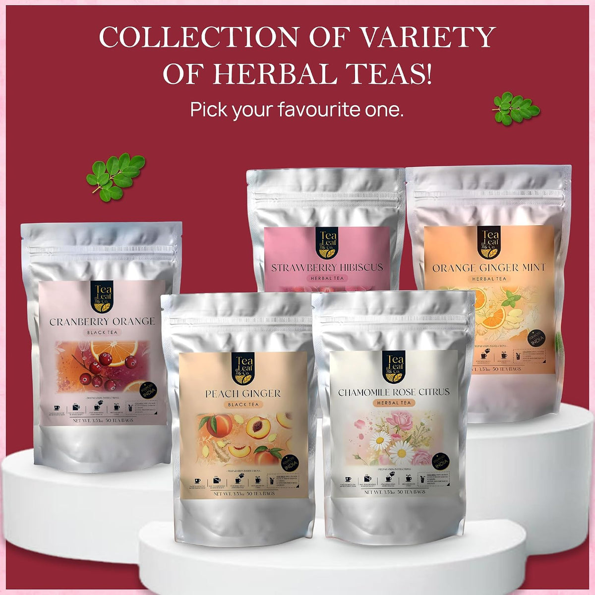 Senna Herbal Tea (100 gm/3.5 oz), Natural Herbal Infusion, 50 Tea Bags