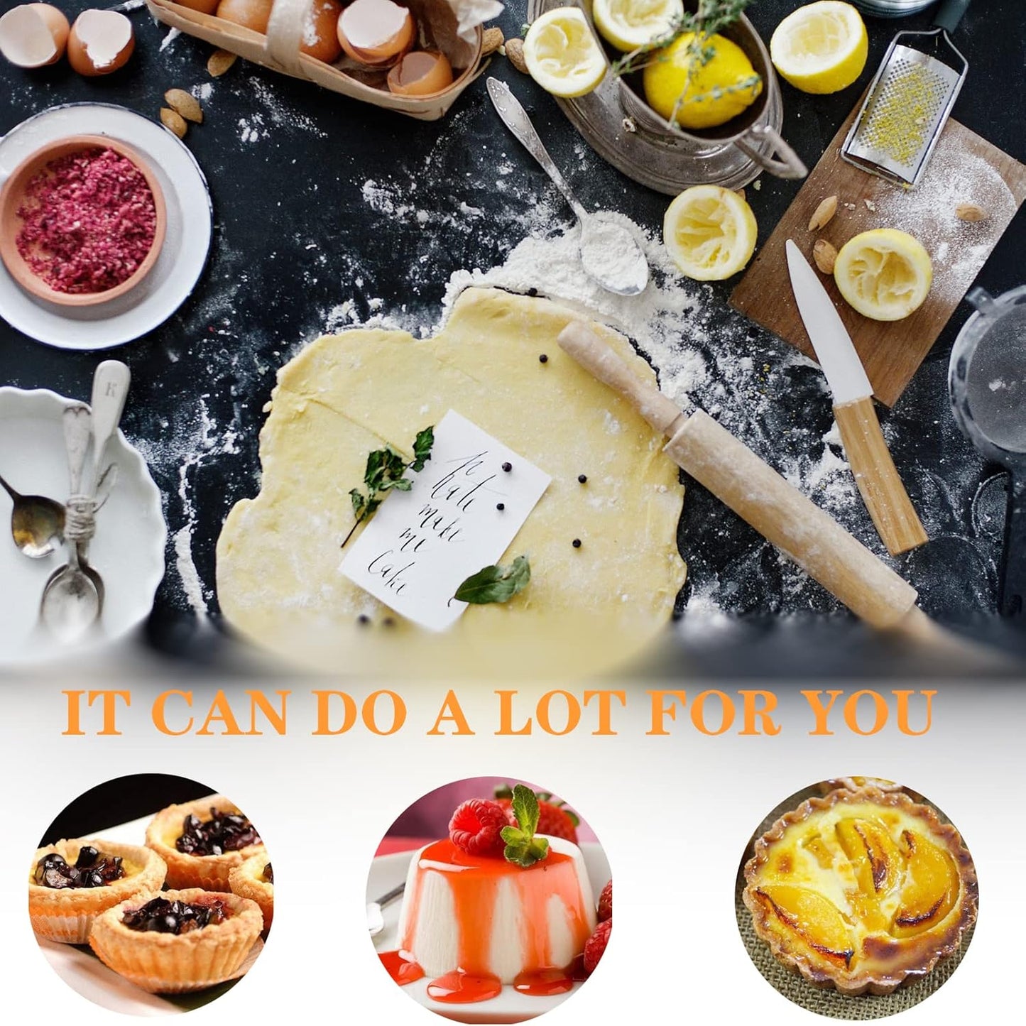 RICHSC-PAN Egg Tart Molds, 12 PCS Non-Stick Very Mini Tart Pans.