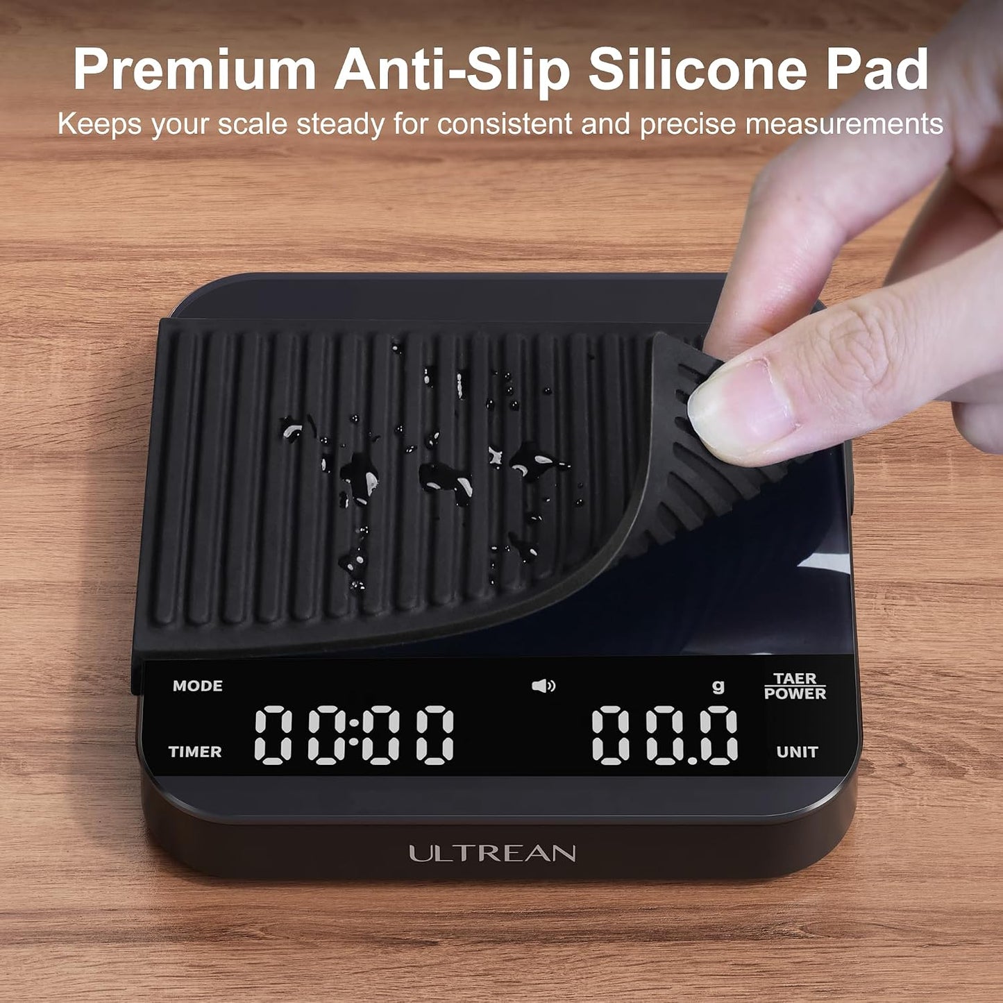 Ultrean Mini Coffee Scale with Timer, 0.1g Precision Espresso Scale