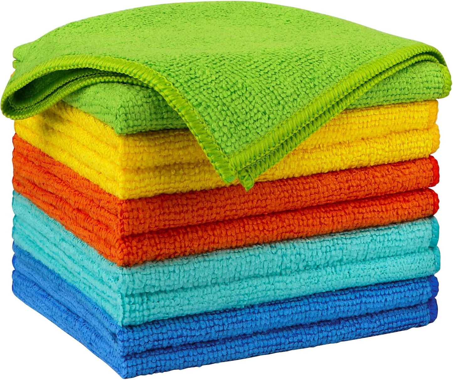AIDEA Microfiber Cleaning Cloth 10PK, Micro Fiber Cloth for Cleaning Cars, Premium All Purpose Car T