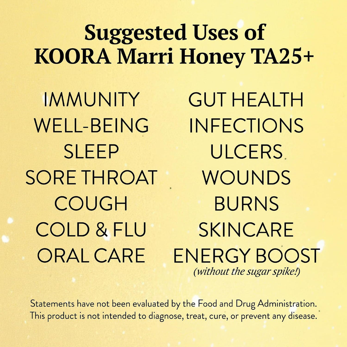 KOORA Marri Honey TA 25+ (MGO 1197+ Manuka Honey Rating Equivalent) 8.8 oz | Raw Medicinal Honey, Daily Health & Immune Support, Low GI, Pristine Ancient Wild Forests of Western Australia