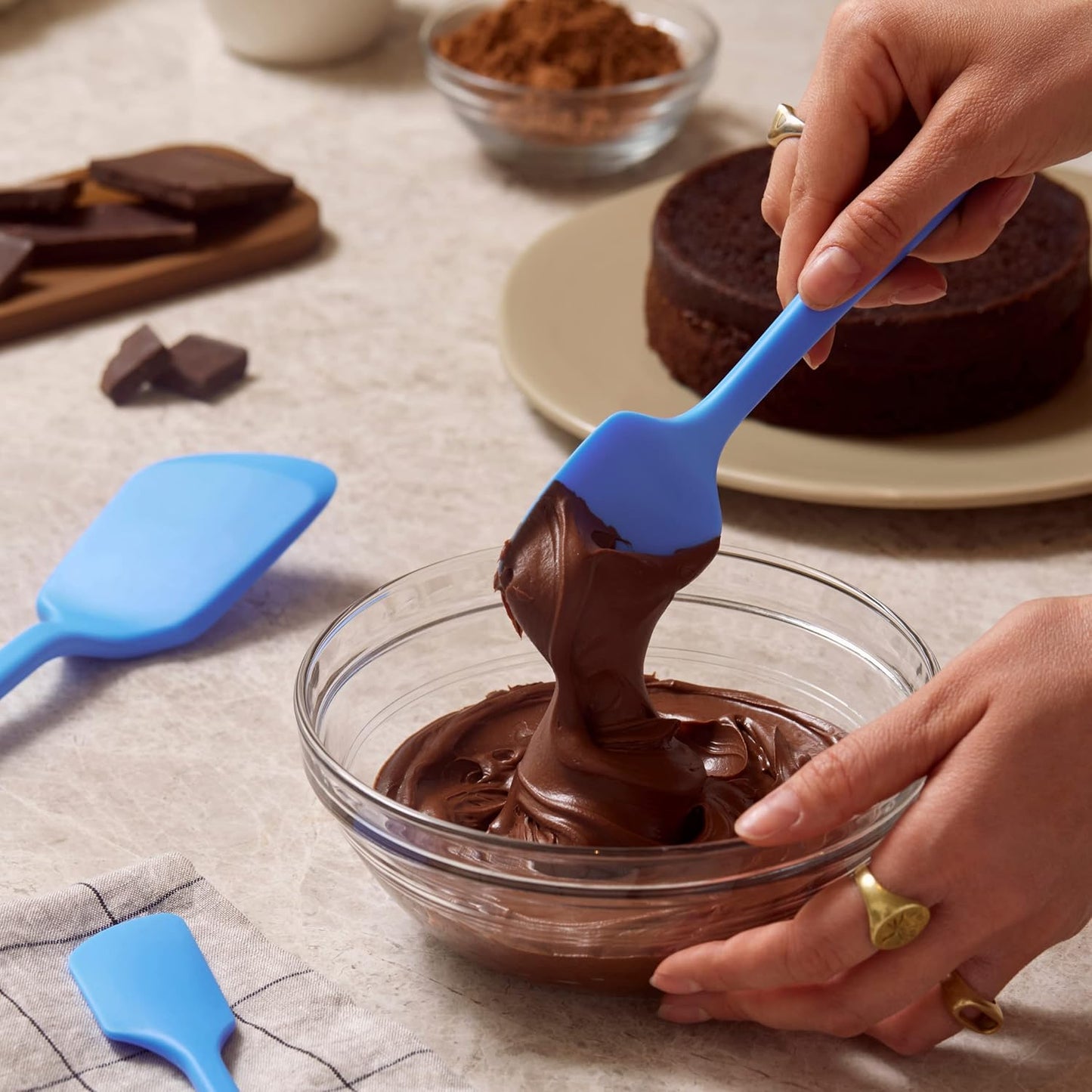 GIR: Get It Right Silicone Spatula Spoonula, Non-toxic Cooking Utensils for Nonstick Cookware, Cooking and Baking - Skinny- 11IN - Slate