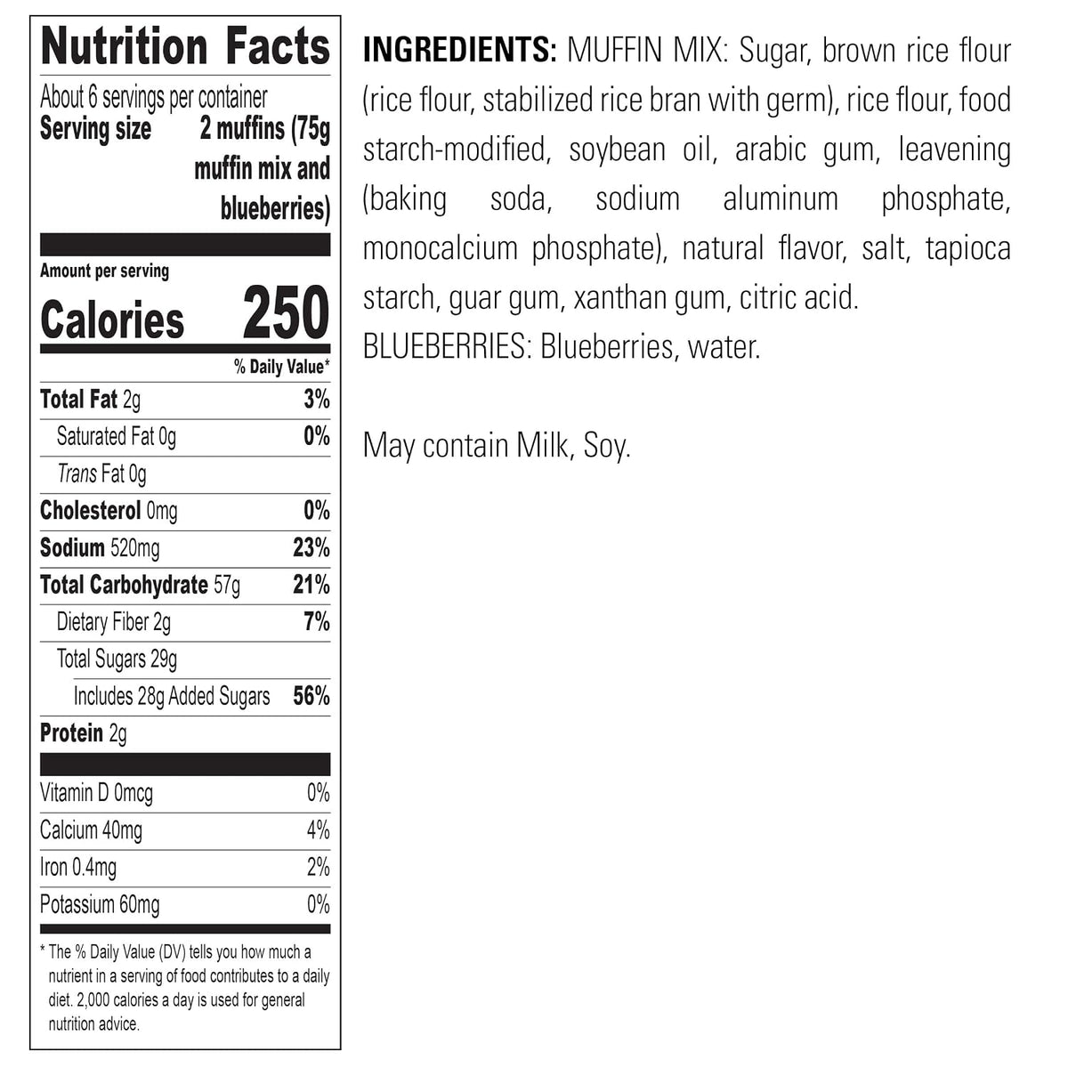 Krusteaz Gluten Free Baking Mix Variety Pack, 1 Cinnamon Swirl Cake Mix, 1 Double Chocolate Brownie Mix, 1 Wild Blueberry Muffin Mix, 1 Honey Cornbread Mix, (4 CT)