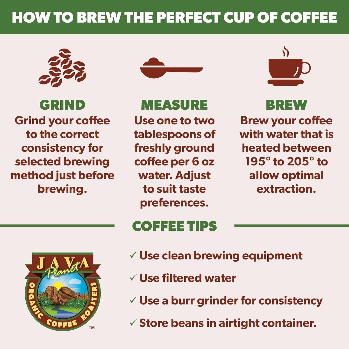 Java Planet Low Acid Organic Colombian Coffee Beans, Medium Dark Roast 32oz