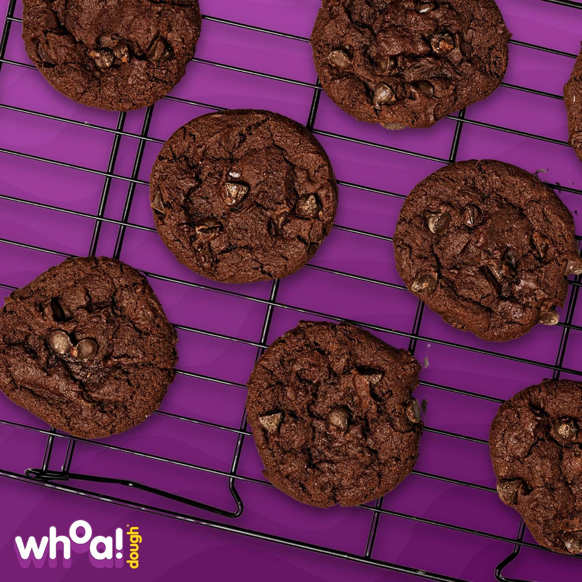 Whoa Dough Ready to Bake Cookie Dough Brownie Batter – Certified Non-GMO, Kosher, Gluten Free – Plant-Based Snack Dough Made with Real Ingredients – 12 Pack