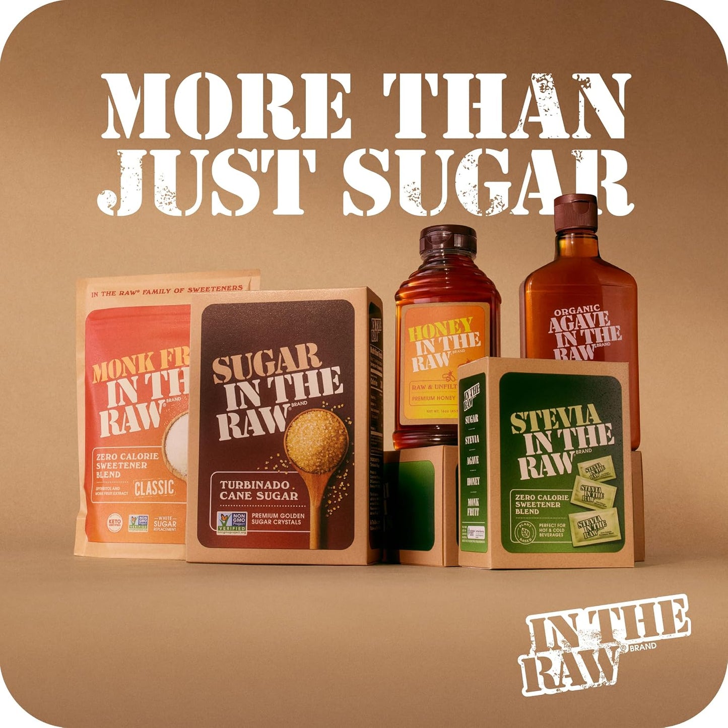 Sugar In The Raw, Turbinado Cane Sugar Packets, 200 Ct Box, 2 Pack
