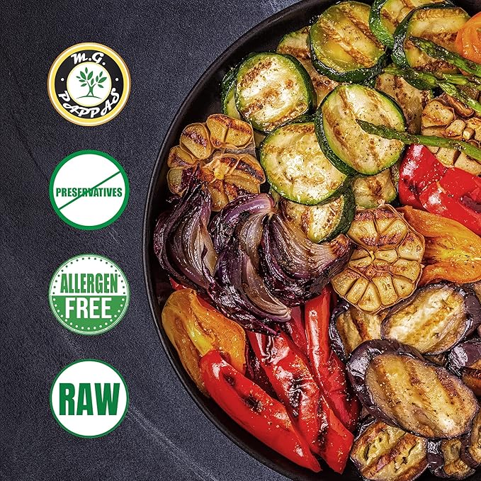 M.G. PAPPAS High Polyphenol Tuscan Herb Infused Olive Oil Extra Virgin - Over 500mg/kg - Unfiltered First Cold Pressed Greek EVOO - Award Winning - Salads Dipping Cooking Baking