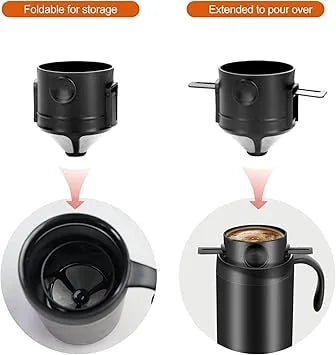 Backpacking coffee kit OARSE pour over dripper compact portable design