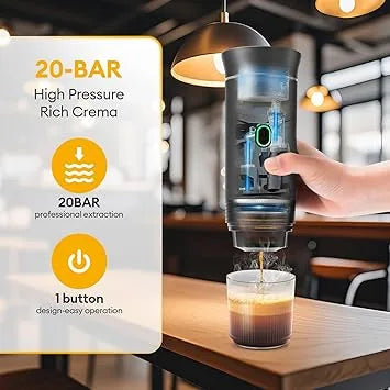 in 1 portable coffee maker designed for outdoor and office