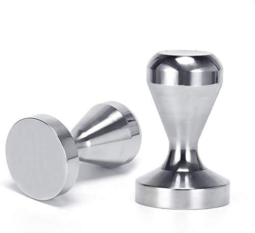VIA CREMA Coffee Tamper 51 mm Espresso Tamper | Calibrated, Stainless Steel, Coffee Machine Accessories