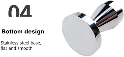 VIA CREMA Coffee Tamper 51 mm Espresso Tamper | Calibrated, Stainless Steel, Coffee Machine Accessories
