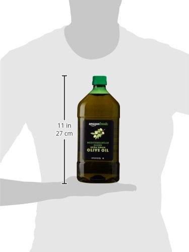 Amazon Fresh, Mediterranean Blend Extra Virgin Olive Oil, 2QT 3.6 Fl Oz (2L)