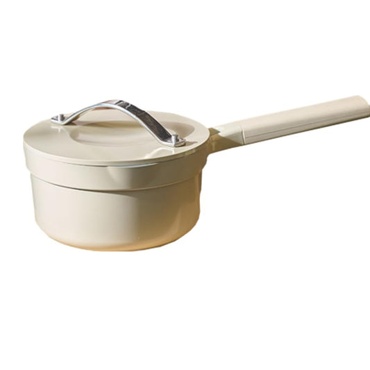 1.6 Quart Sauce Pan with Lid, Non Stick Saucepan Pot for Cooking with Pour Spout and Handle for Stove,Induction,Gas,Non Toxic,PFOA Free