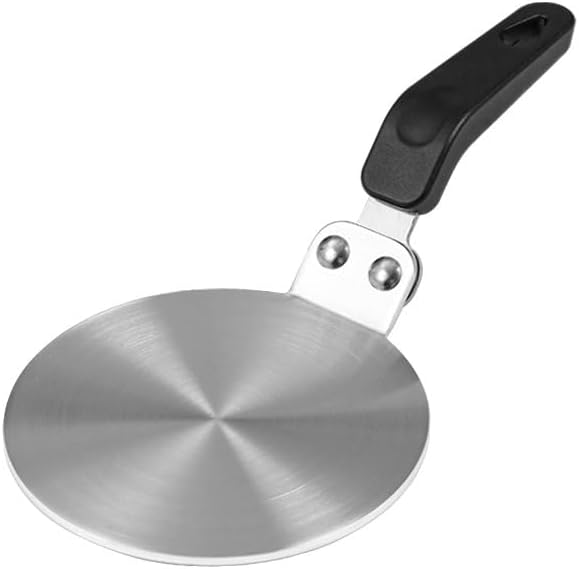 Heat Diffuser Plate, Grouarty Stainless Steel Cooking Induction Adapter Simmer Plate for Electric Ga