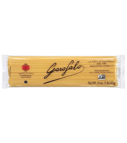 Garofalo – Premium Durum Wheat Semolina Capellini, Angel Hair Pasta, Italian Made, Bronze-Drawn, Al-Dente, One-Ingredient