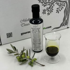 Sparta Limited Edition, Organic Extra Virgin Olive Oil, Wild Evoo-Oleocanthal 1979 mg/kg total phenols 3083mg/kg Cold Pressed, Award Winning, High Polyphenol, Omega 9,6,3 Fatty Acids-1x250ml