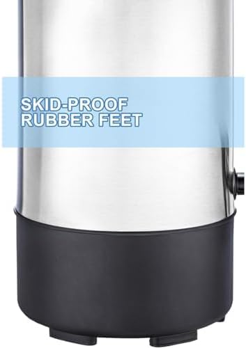 SYBO SR-CP Commercial Grade Stainless Steel Percolate Coffee Maker Hot Water Urn for Catering, 30-Cup, 4.5L, Metallic