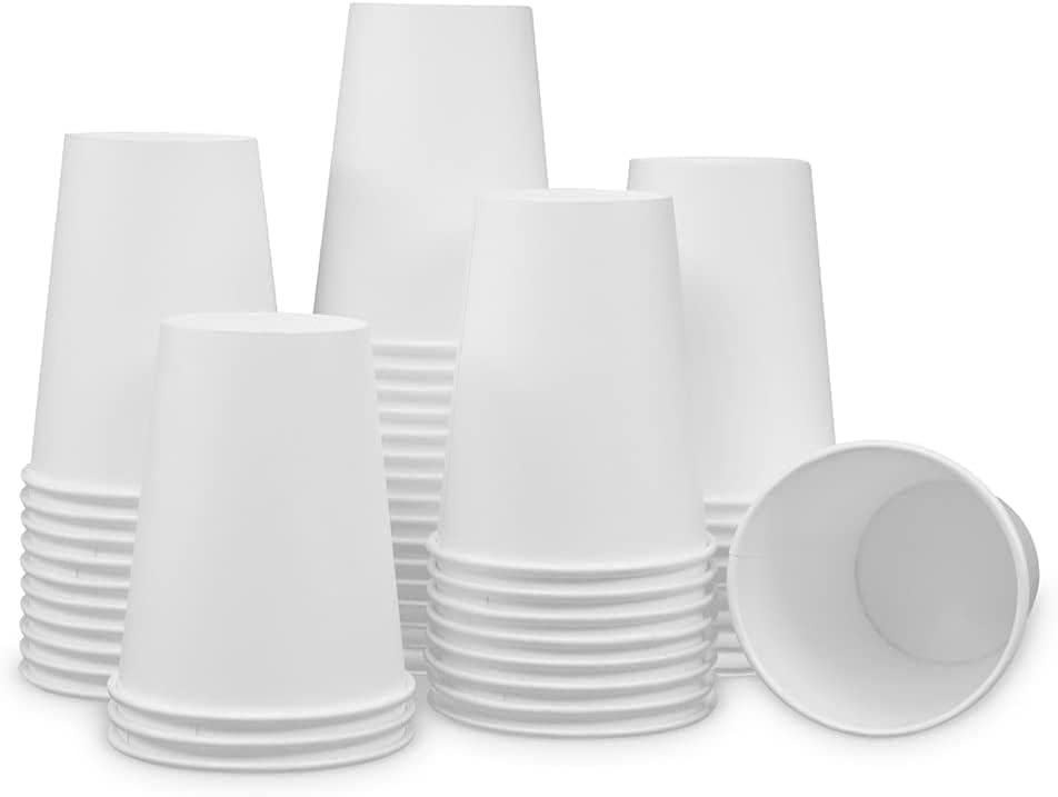 Paper Cups 12 oz 1000 Pack for Coffee & Tea Made in USA | Bulk 1000 Count for Home, Office, Restaura