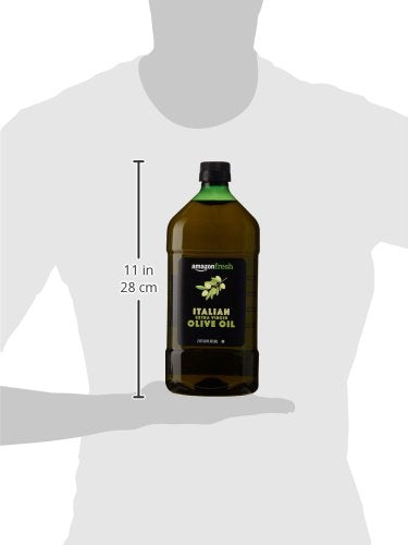 Amazon Fresh, Italian Extra Virgin Olive Oil, Cold Pressed, for Cooking, 2 Liter