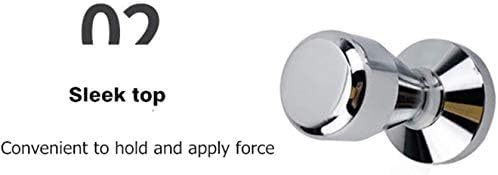 VIA CREMA Coffee Tamper 51 mm Espresso Tamper | Calibrated, Stainless Steel, Coffee Machine Accessories
