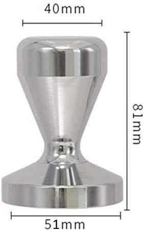 VIA CREMA Coffee Tamper 51 mm Espresso Tamper | Calibrated, Stainless Steel, Coffee Machine Accessories