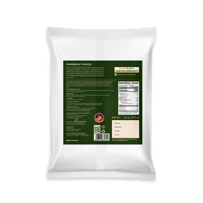 Khapli Multigrain Atta | Emmer Flour | 8 Super Grains Flour Mix | Diabetic Friendly | High Fibre & High Protein | Low GI Atta
