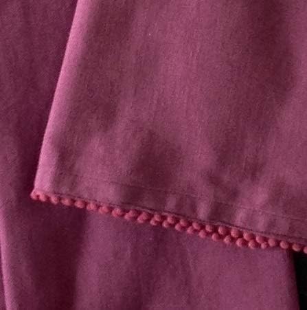 TARAN LIVING Kitchen Towels with Hanging Loop 100% Cotton Solid Kitchen Dish Cloths, Valentine Decor Kitchen Hand Towel Reusuable Dish Towel for Cleaning &amp; Drying 18"x 28", Pack of 6 Deep Purple
