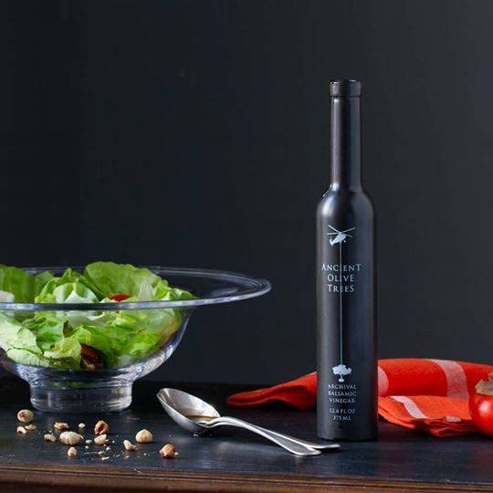 ANCIENT OLIVE TREES - Balsamic Vinegar with Extra Virgin California Olive Oil | EVOO Pressed from Arbosana & Arbequina Olives | Aceto Balsamico di Modena IGP | Both 12.6 FL. OZ.