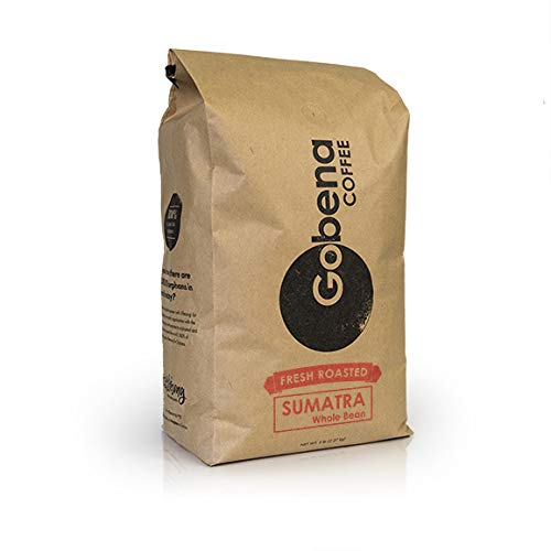 5lb Sumatra Mandheling Grade 1 Whole Bean Fresh Roasted Coffee, Dark Roast, 100% Arabica Specialty Coffee, 80 ounces, 5