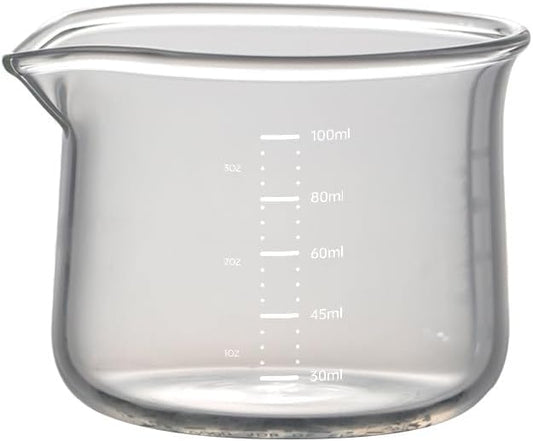 Espresso Cups, 100ML/3OZ Espresso Cups, Espresso Shot Glasses with V-Shaped Mouth, Clear Accessories, Milk Frothing Pitcher