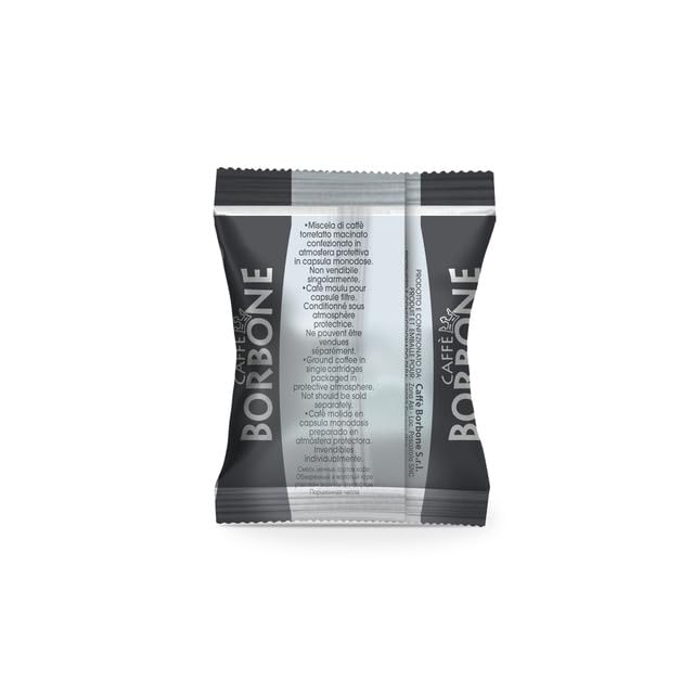Caffè Borbone Miscela Nera Espresso Pods Compatible with Nespresso Original Machines, Dark Roast Black Blend, 50 Count Espresso Coffee Pods