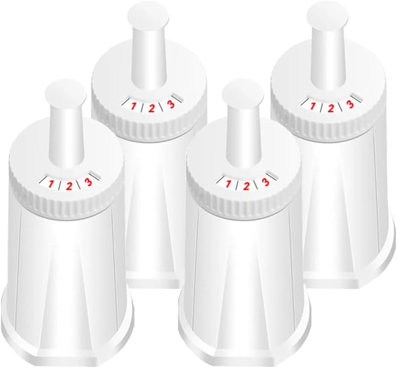4 Pack Water Filter Compatible with Breville Coffee Machine | Compatible with Oracle, Barista &amp; Bambino - Pack of 4（First use without adding coffee powder）