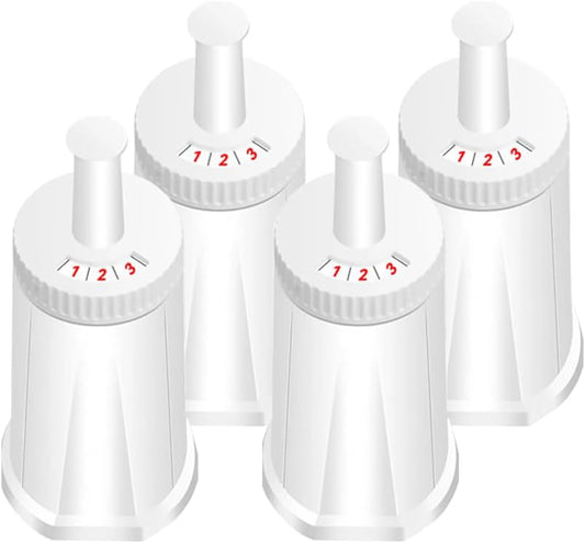 4 Pack Water Filter Compatible with Breville Coffee Machine | Compatible with Oracle, Barista &amp; Bambino - Pack of 4（First use without adding coffee powder）