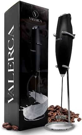 espumador de leche electrico valerca, batidora de mano de leche ultrarrapida, batidora electrica para café, café con leche,