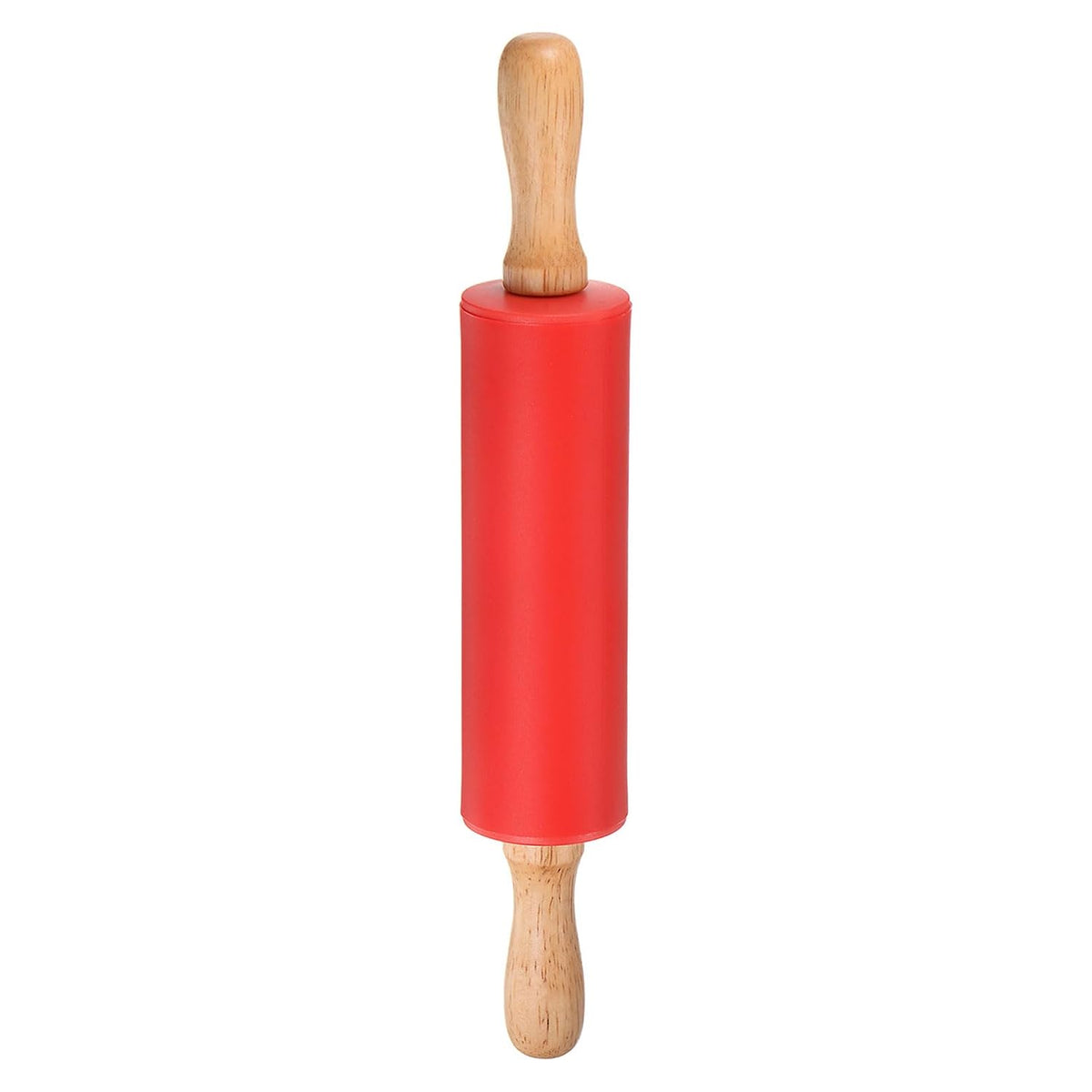 Harfington Silicone Rolling Pins for Baking 12 Inch Wooden Handle Non Stick Rolling Pin Small Roller Playdough Rolling Pins for Dough Pizza Pastry