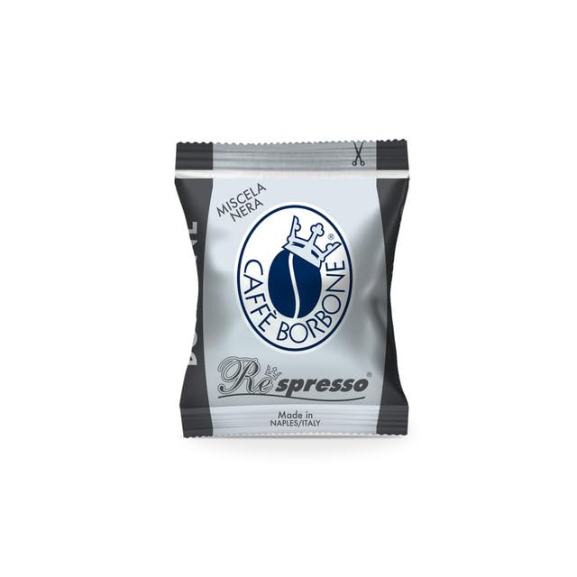 Caffè Borbone Miscela Nera Espresso Pods Compatible with Nespresso Original Machines, Dark Roast Black Blend, 50 Count Espresso Coffee Pods