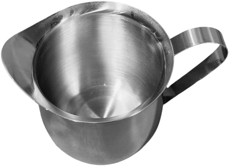 Rattleware 8 oz Brew Pitcher - Premium Stainless Steel Latte Art Milk Frothing Pitcher with Drip-Resistant Spout & Ergonomic Handle, Perfect for Baristas & Home Use