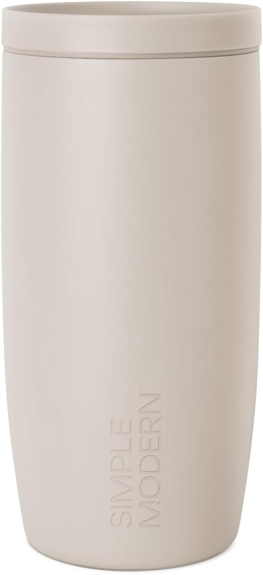 Simple Modern Travel Coffee Mug Tumbler with 360° Lid | Ceramic-Lined Insulated Stainless Steel Cold Brew Iced Coffee Cup